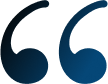 Quotation mark icon in dark blue, representing testimonials or customer reviews for 73 Smiles